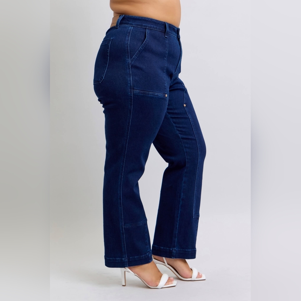 Women's Studded Work Jeans By Judy Blue - Picture 2 of 3